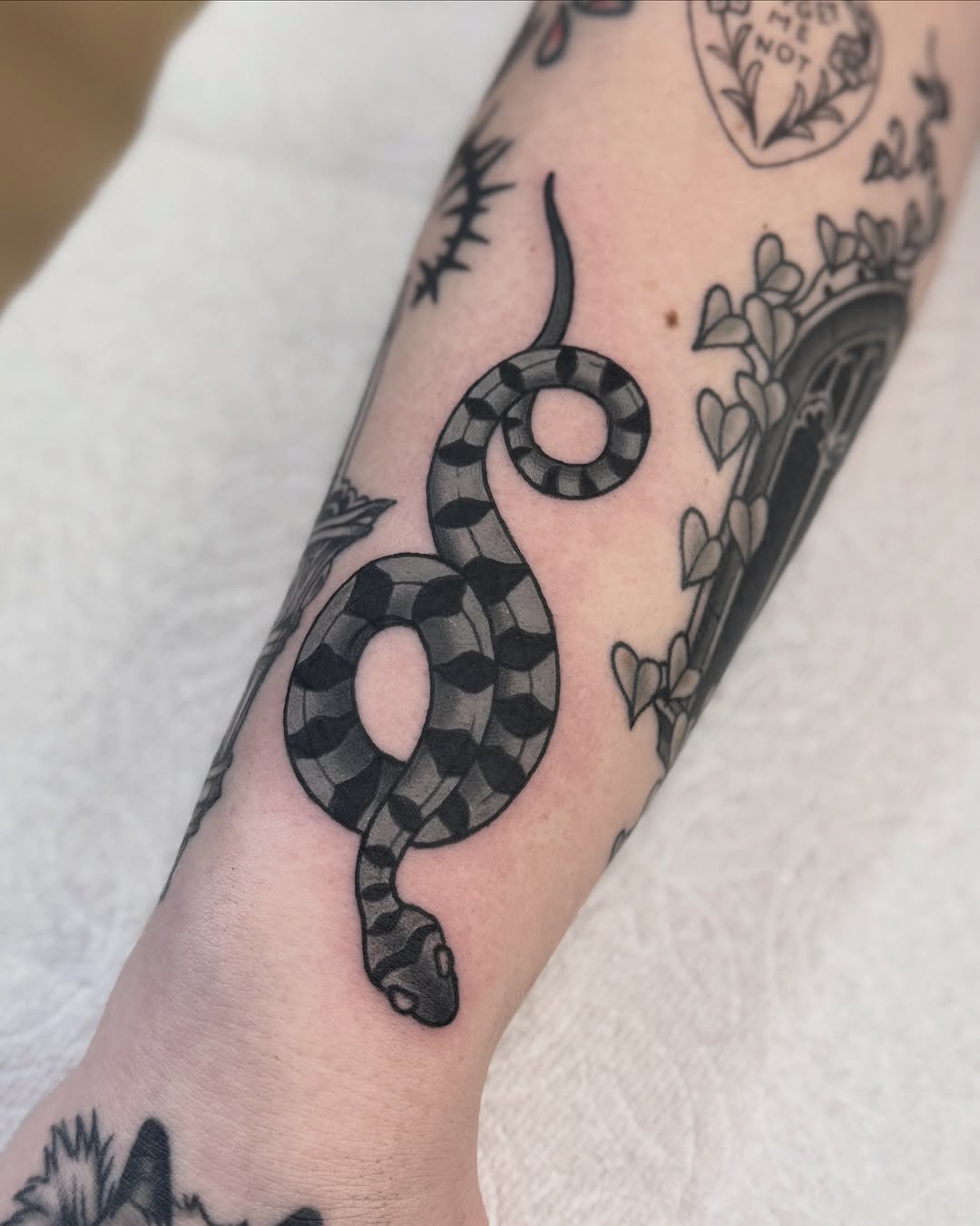 Tattoo by @niaink — illustrative, black_and_grey
