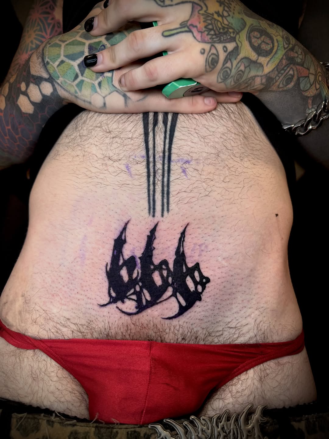 Tattoo by @blvckheart_ink — blackwork