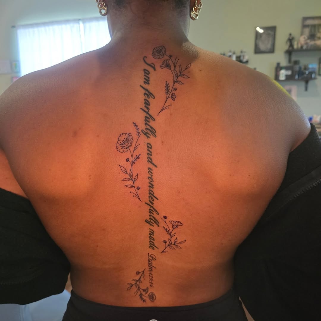 Tattoo by @shades_of_maggie — lettering_script, fine_line