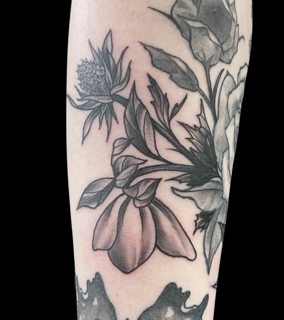 Tattoo by @ratqueentattoo — black_and_grey, realism