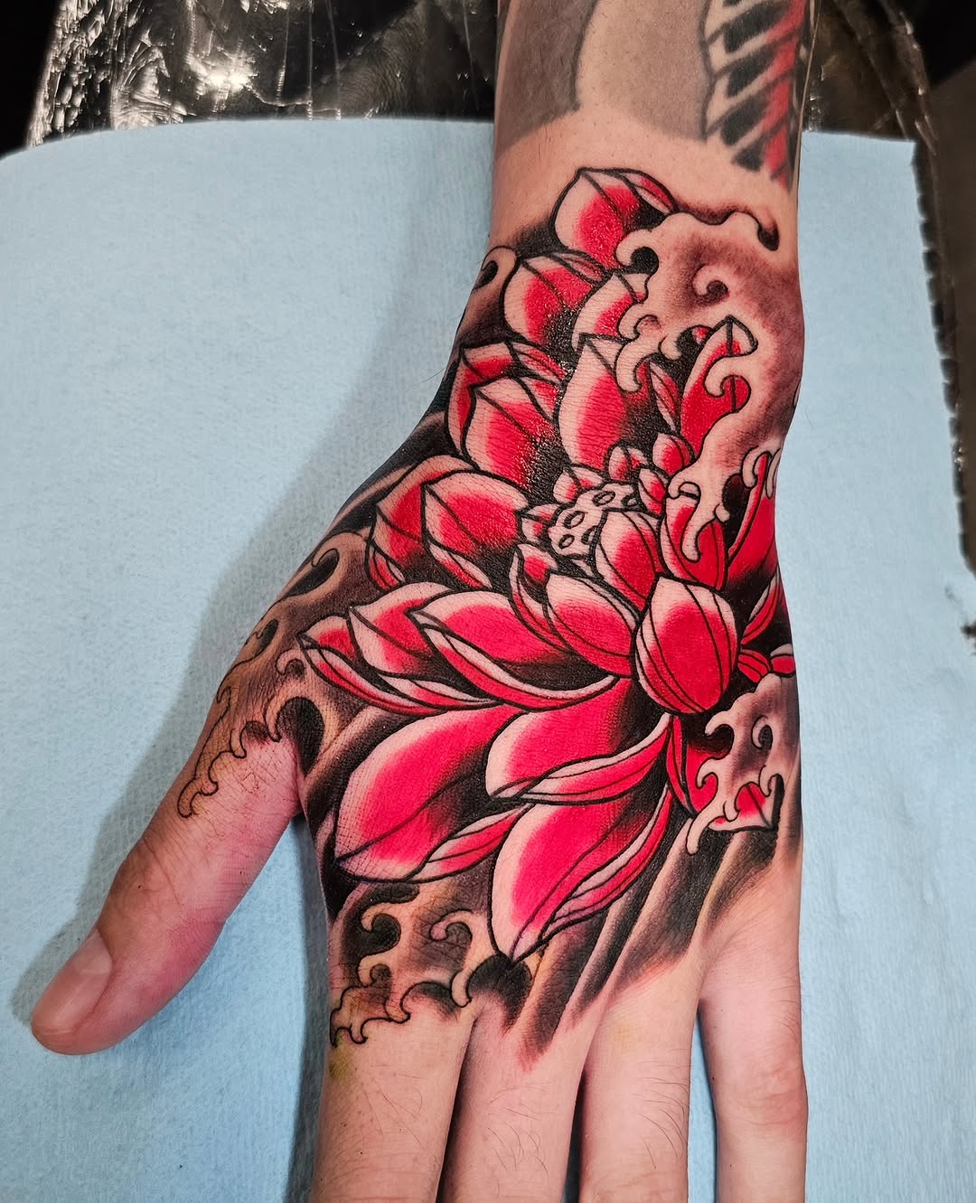 Tattoo by @avelourdtattoos — japanese_irezumi, black_and_grey