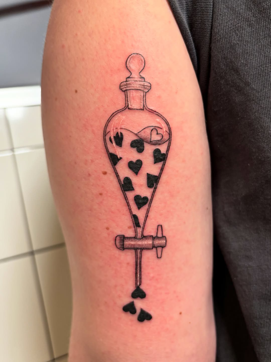 Tattoo by @daynatattoos — fine_line, black_and_grey