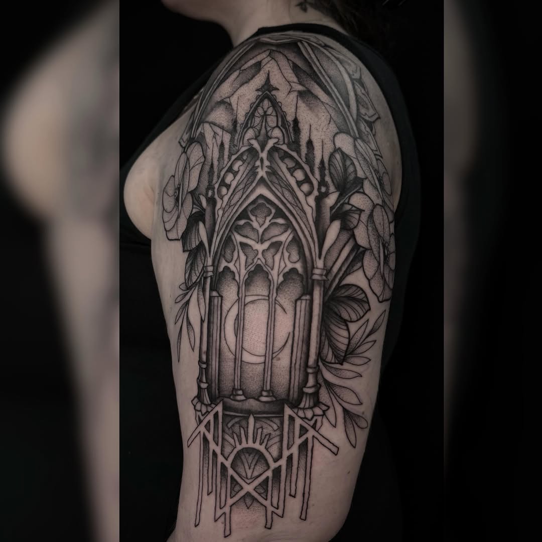 Tattoo by @alyssaquick__ — blackwork, illustrative