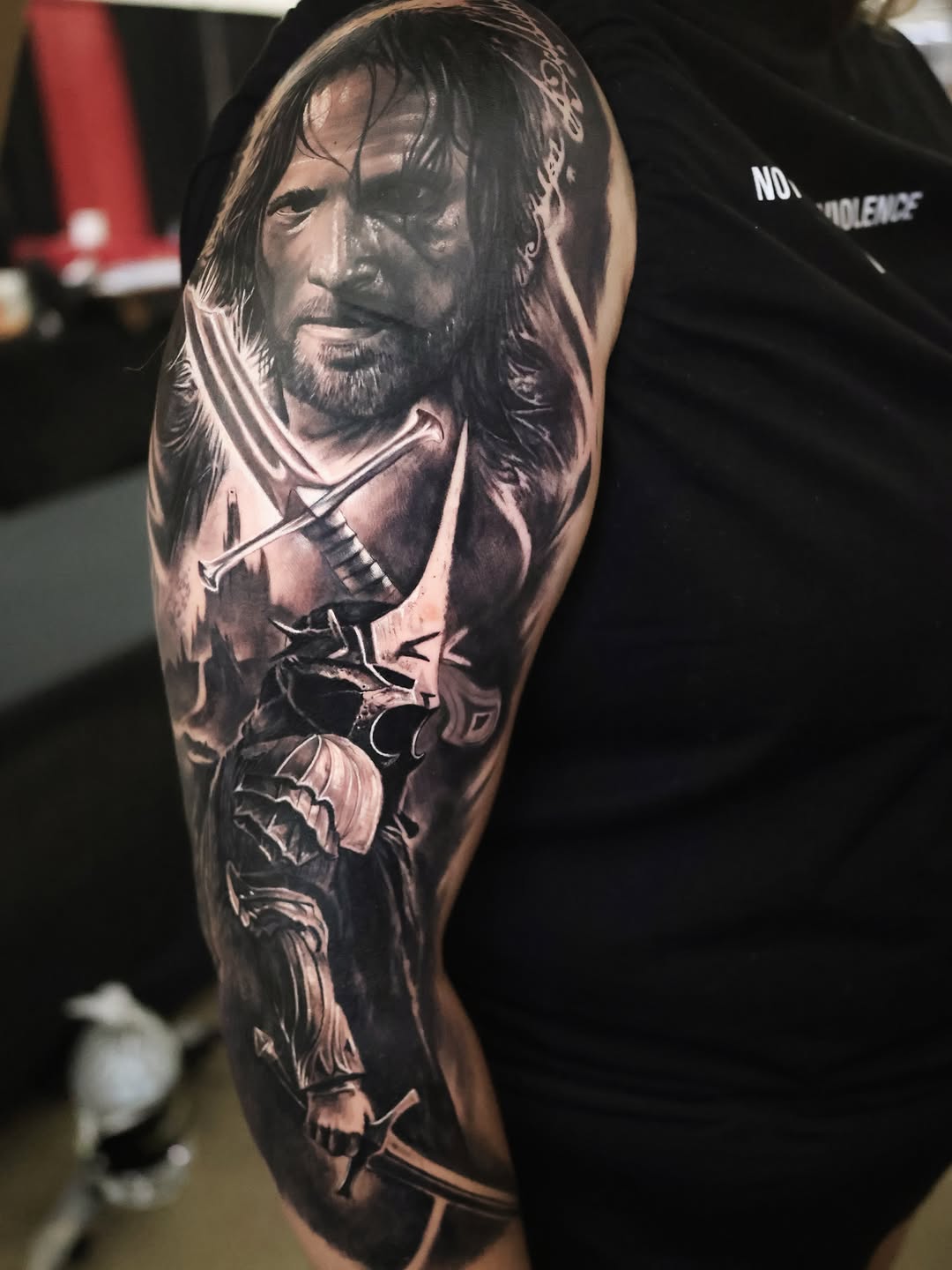 Tattoo by @angel.antonio.tattoos โ realism, dark_realism