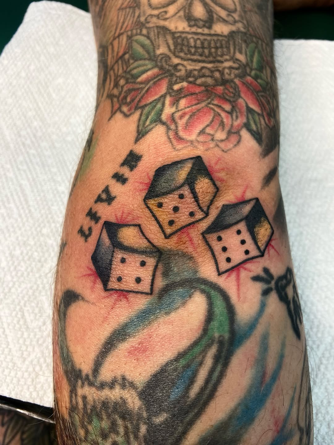 Tattoo by @ryansflashstash — american_traditional, illustrative