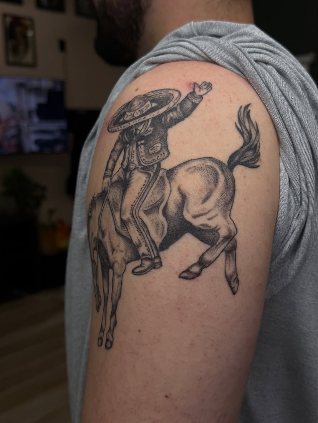Tattoo by @inkedbybai — black_and_grey