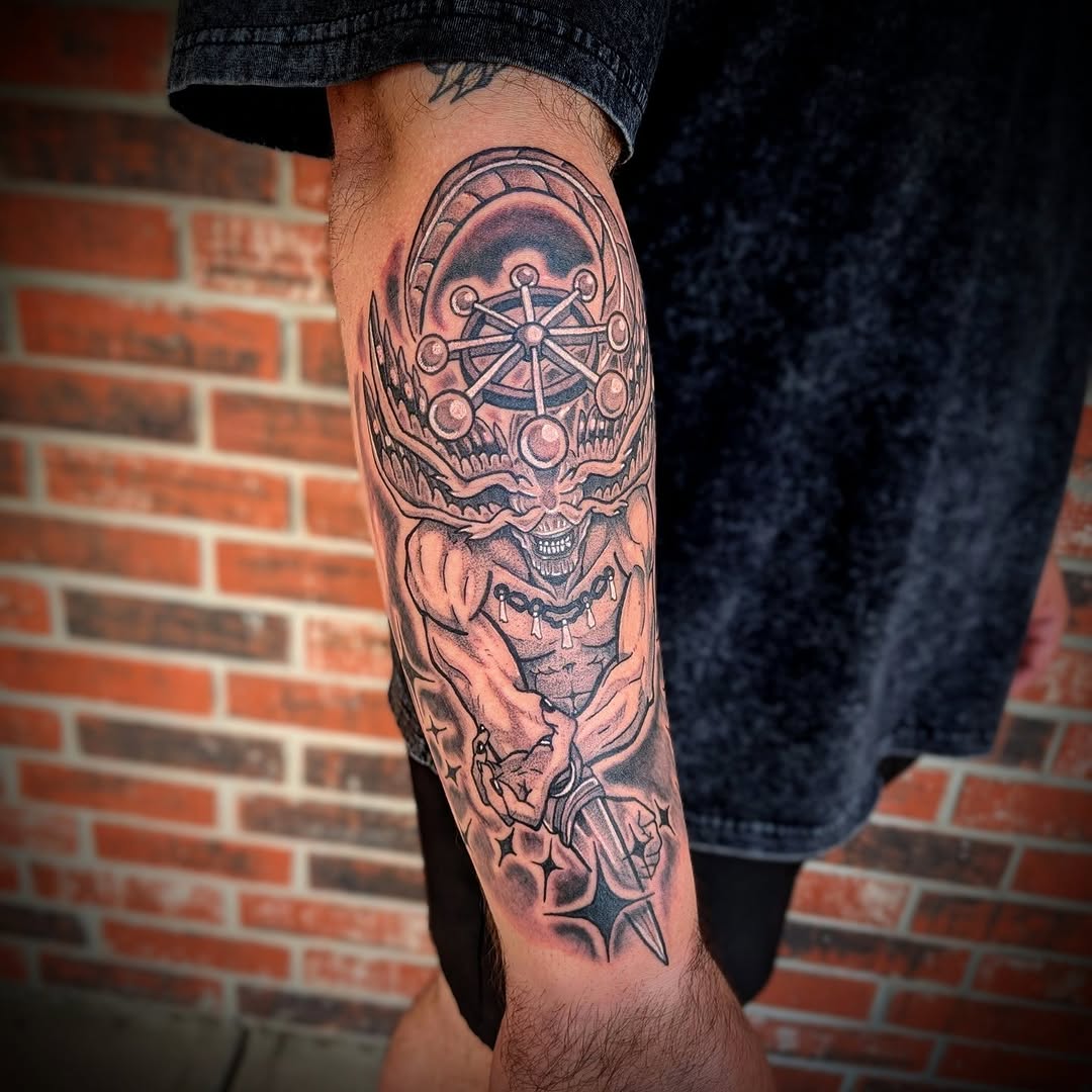 Tattoo by @tatsbymads — black_and_grey, illustrative