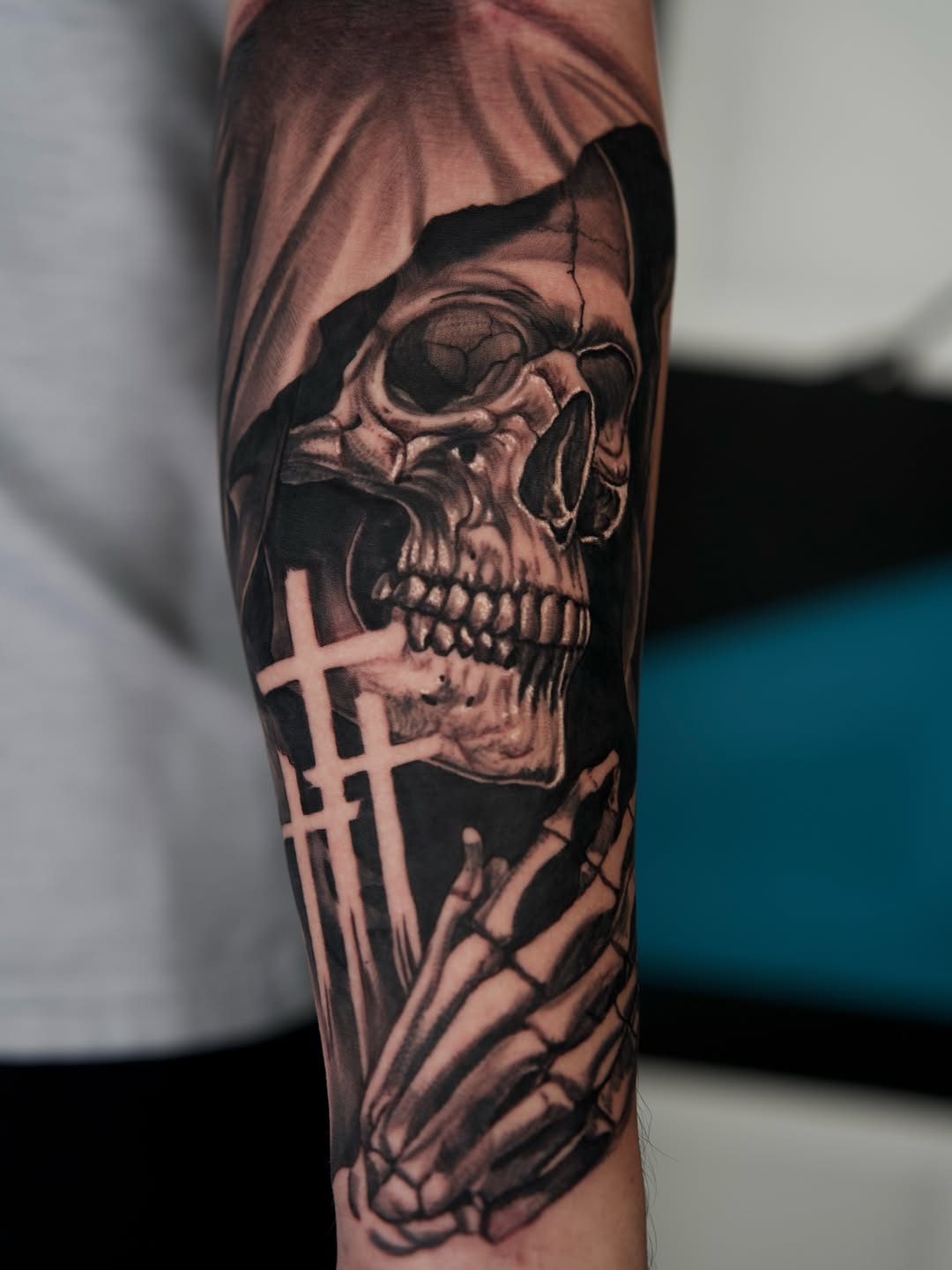 Tattoo by @travtatts โ realism, dark_realism