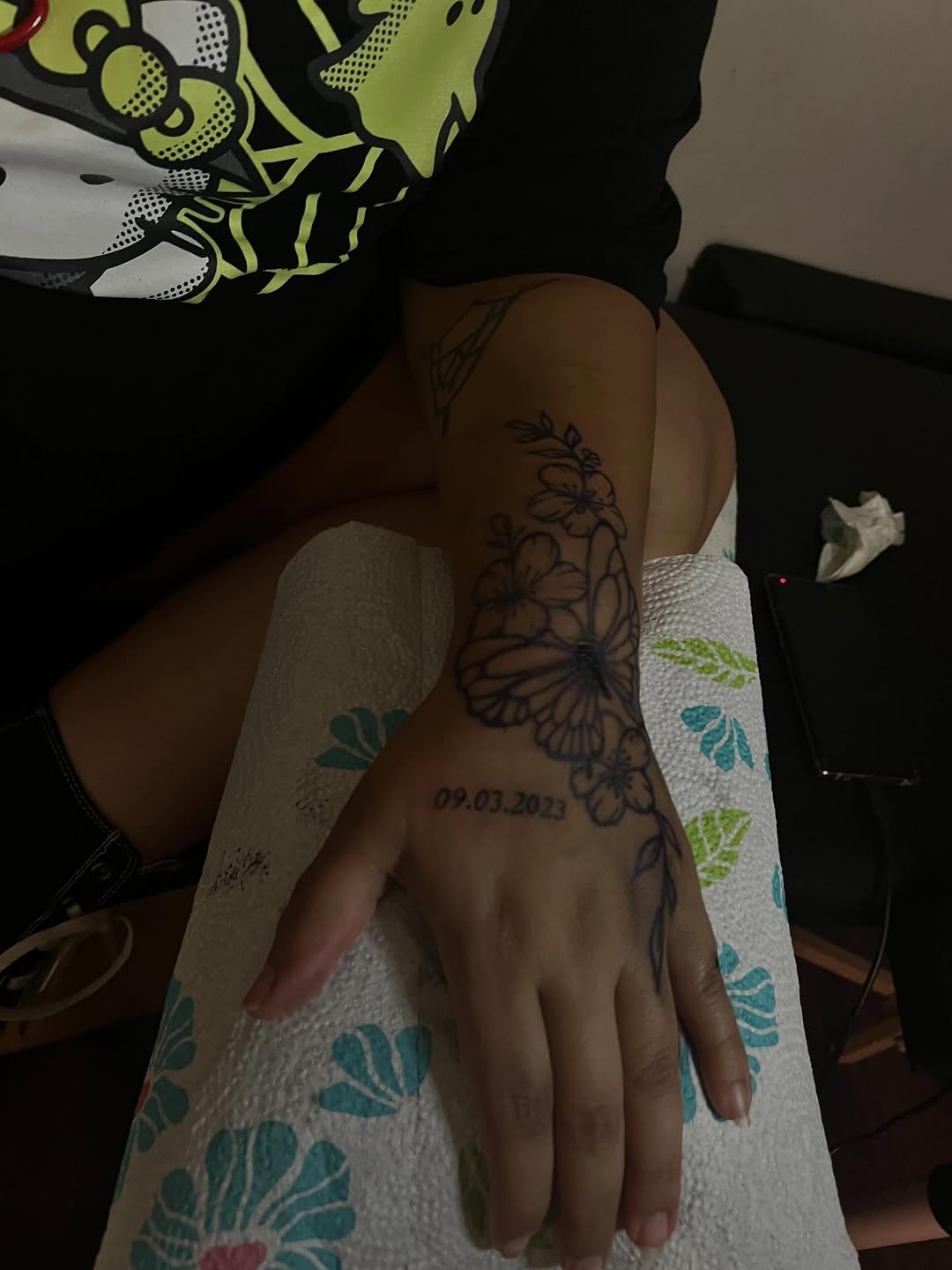 Tattoo by @inkbylaybae โ fine_line, lettering_script