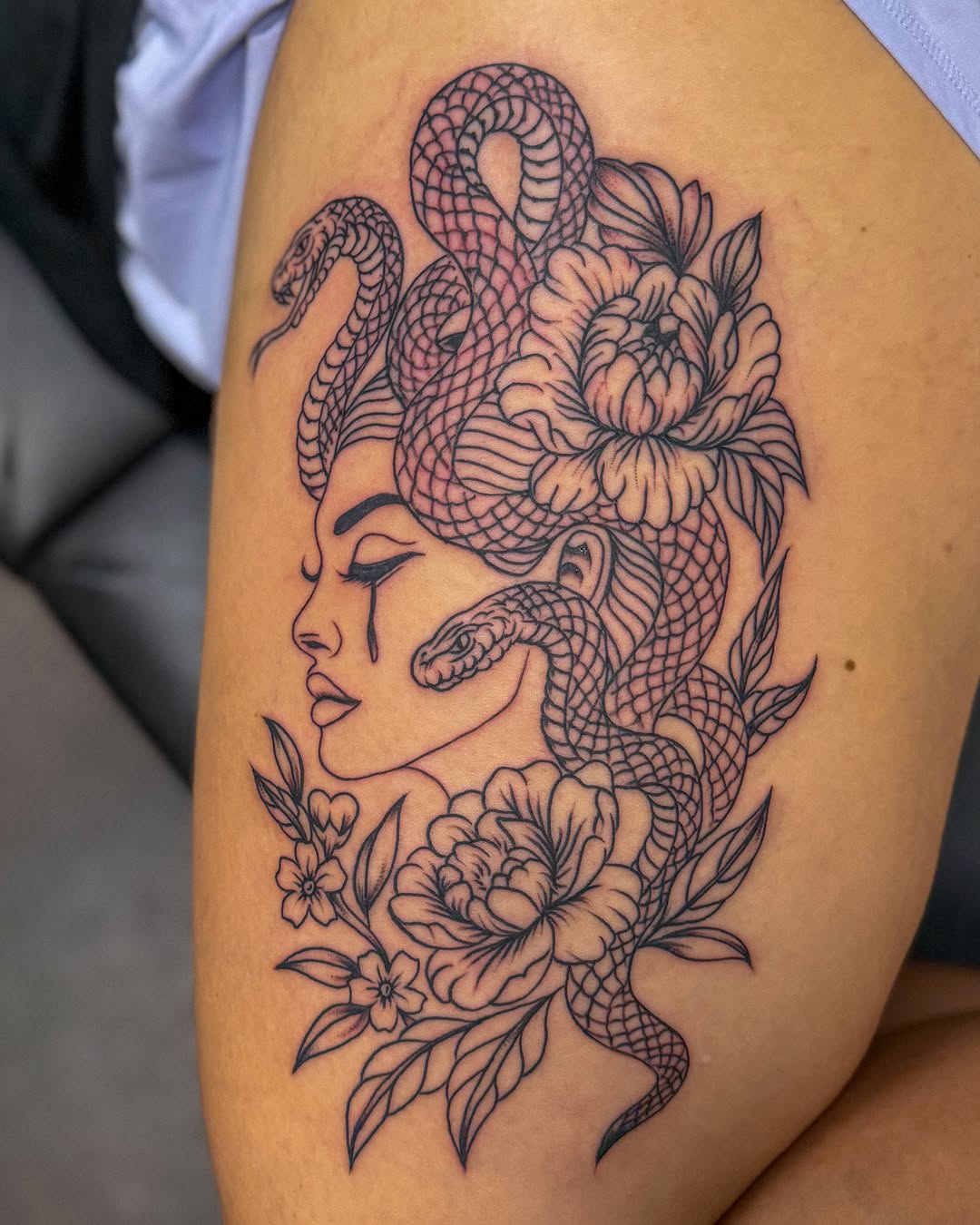 Tattoo by @zacxtatz — black_and_grey