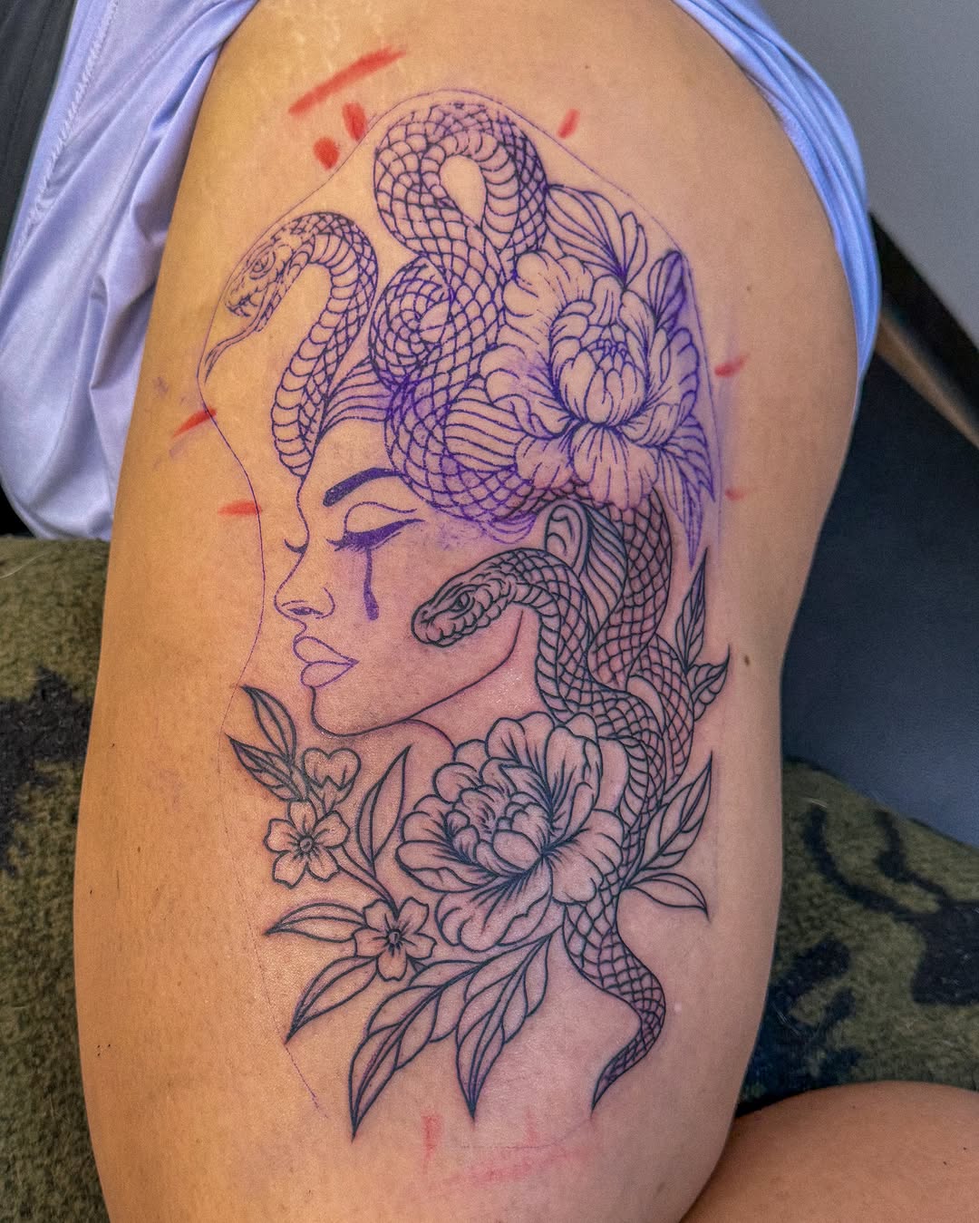 Tattoo by @zacxtatz — black_and_grey