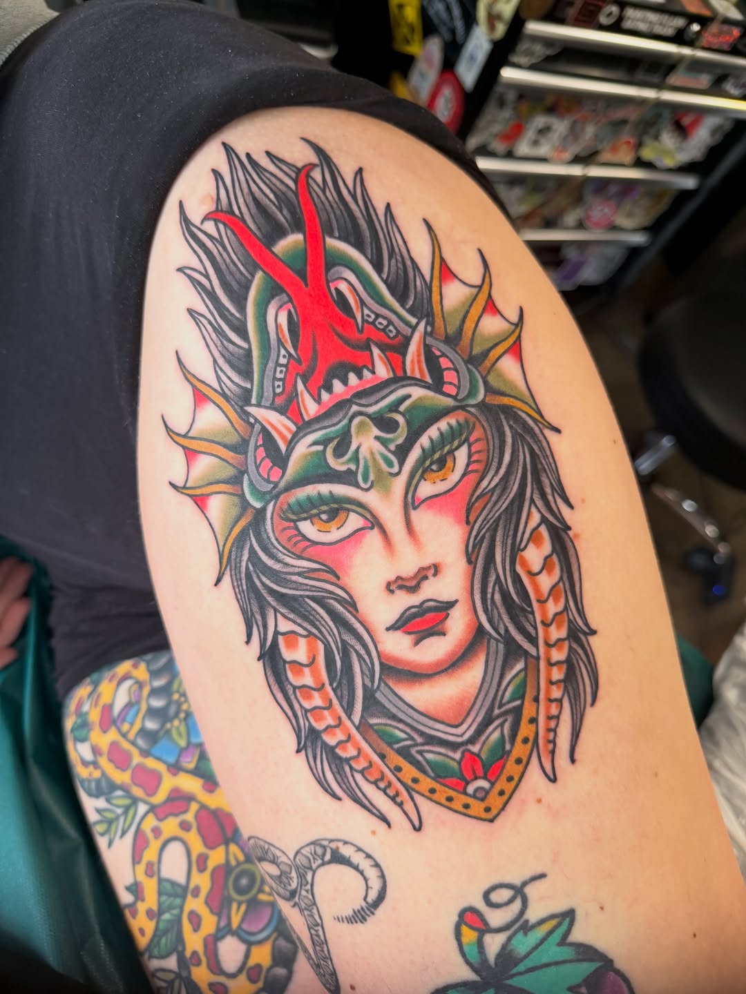 Tattoo by @tattoosbychrismikesell — american_traditional, illustrative