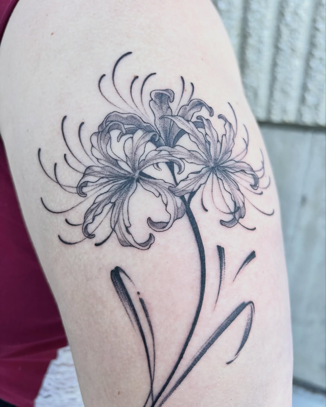 Tattoo by @vang.studio — illustrative, black_and_grey