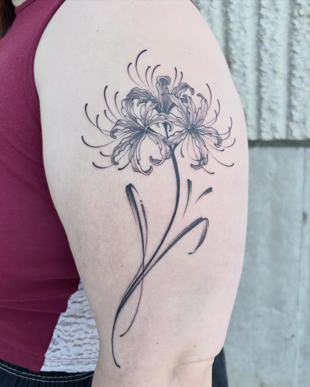 Tattoo by @vang.studio — illustrative, black_and_grey