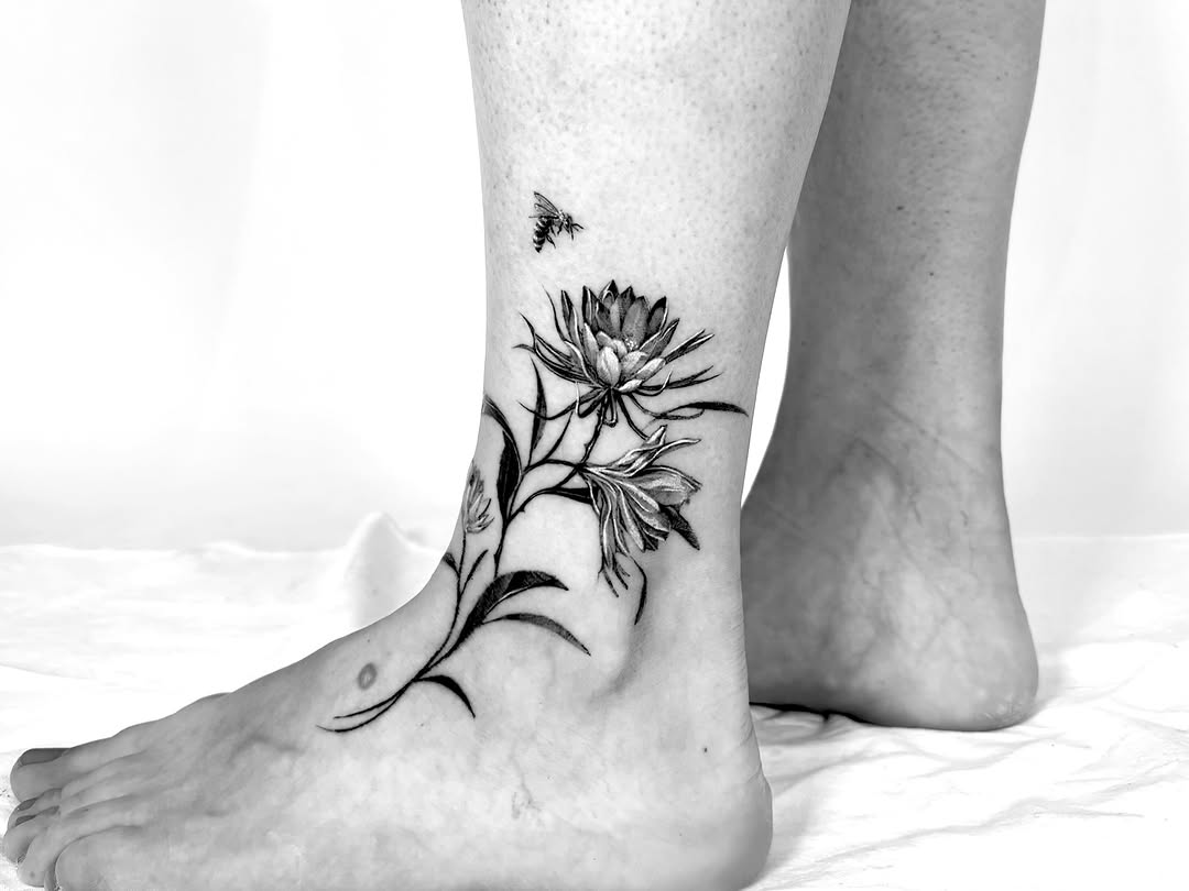 Tattoo by @ito_tattooist โ fine_line, black_and_grey