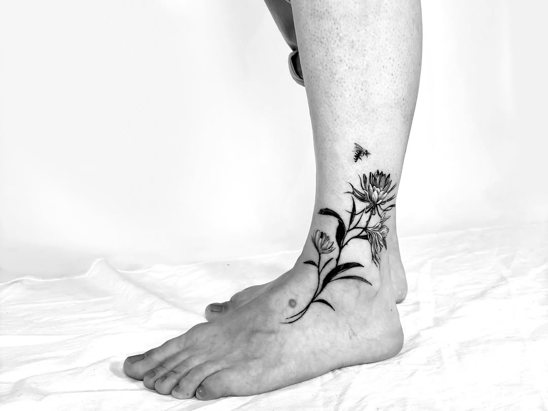Tattoo by @ito_tattooist โ fine_line, black_and_grey