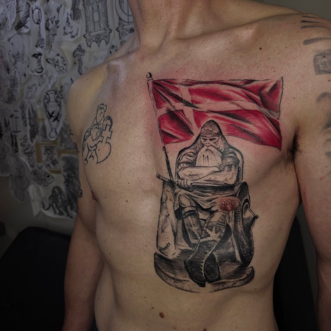 Tattoo by @bblackhoundd โ illustrative, black_and_grey
