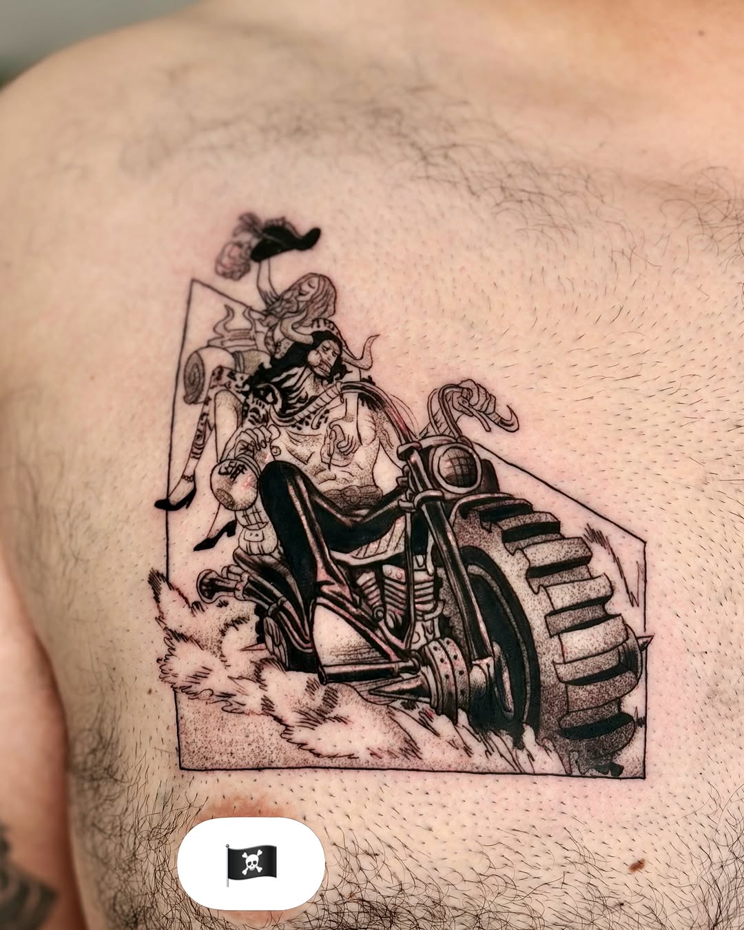 Tattoo by @_justq_inkkk โ black_and_grey