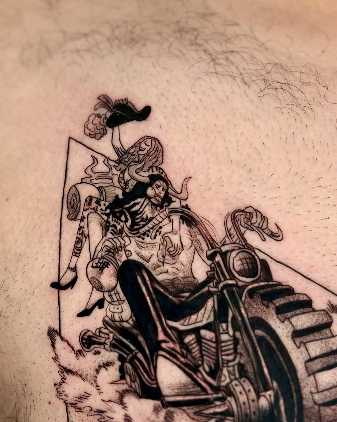 Tattoo by @_justq_inkkk โ black_and_grey