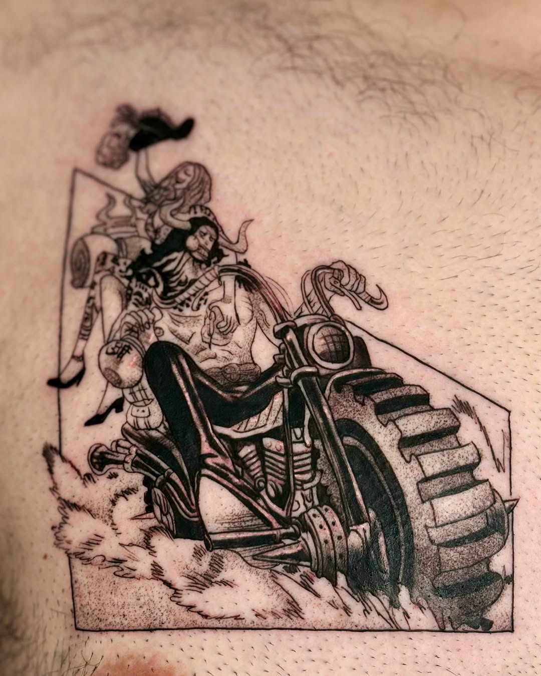 Tattoo by @_justq_inkkk โ black_and_grey