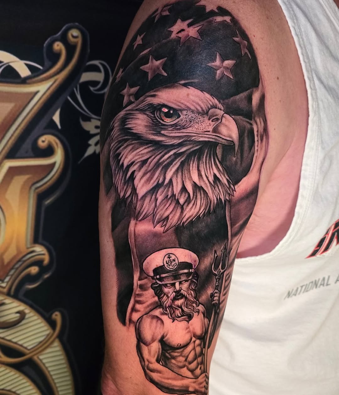 Tattoo by @steelcitytattoos — realism, black_and_grey