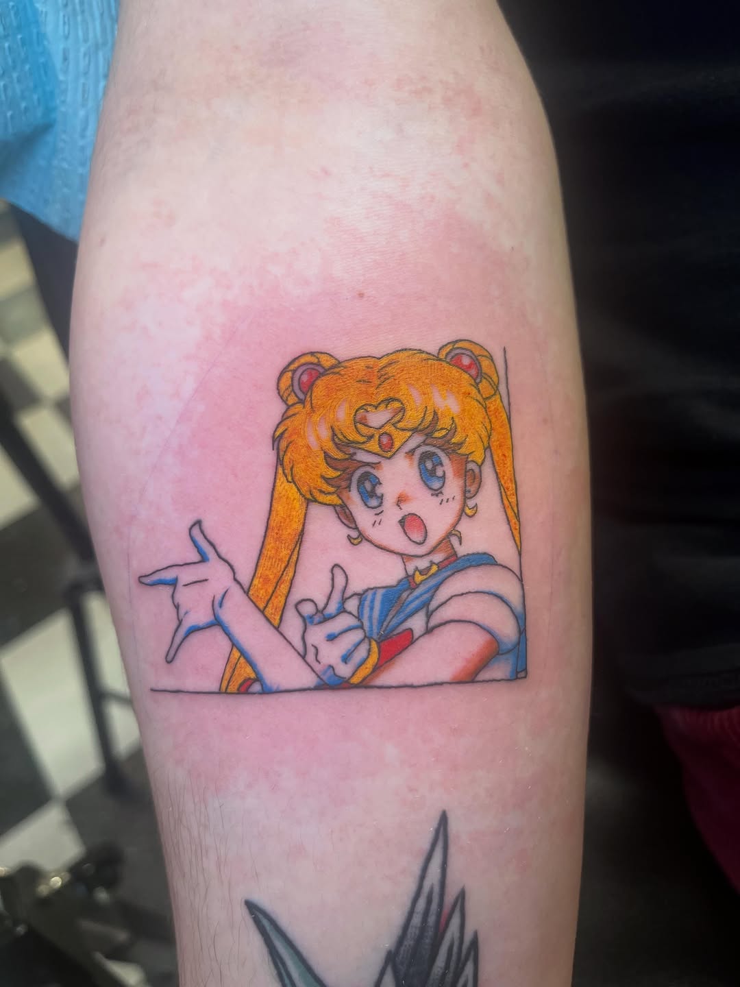 Tattoo by @swanson_tattoos — anime, illustrative
