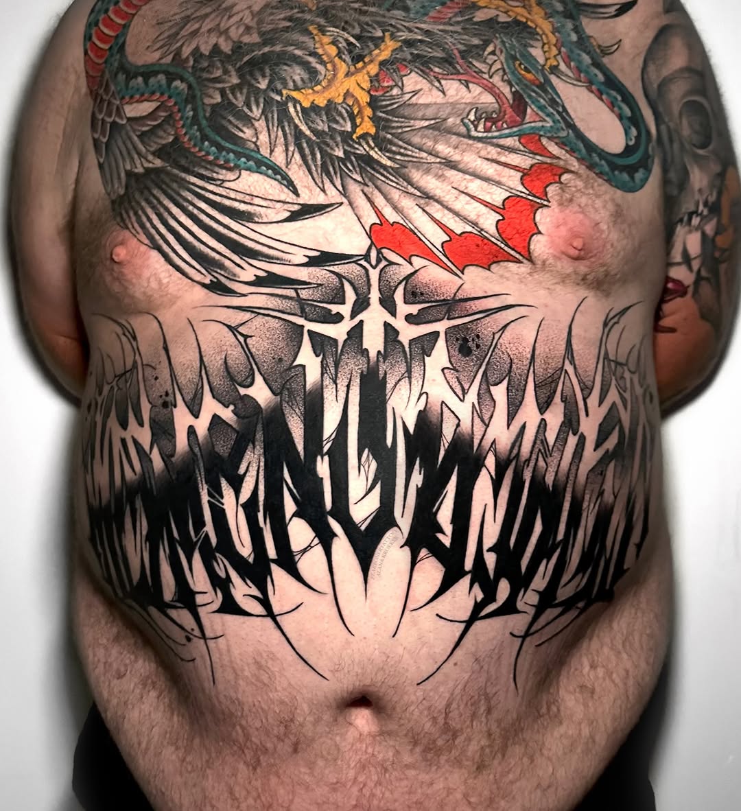 Tattoo by @fear.boner — blackwork, lettering_script