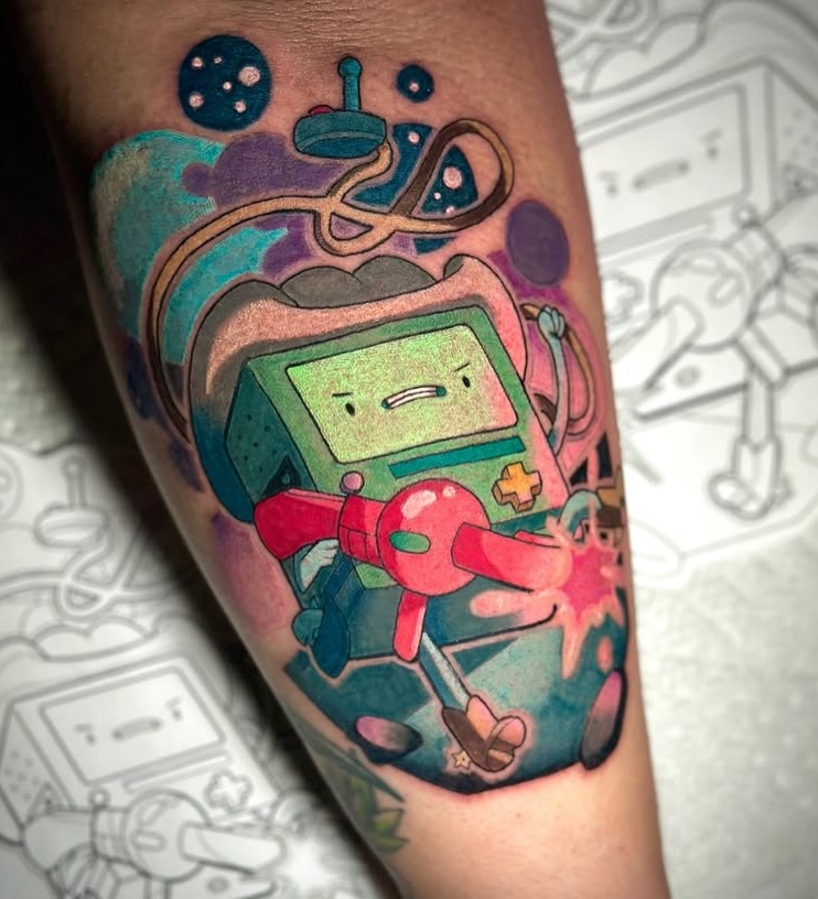 Tattoo by @fear.boner — new_school, anime