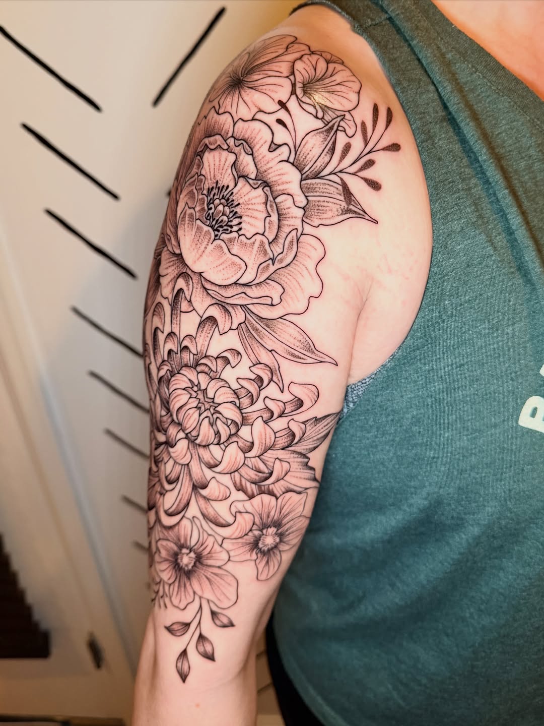 Tattoo by @staytruetat2 β illustrative, black_and_grey