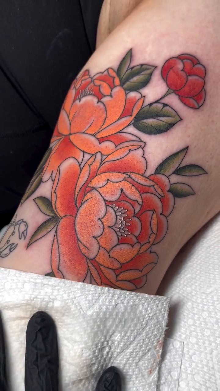 Tattoo by @kaylartattoos — illustrative, color