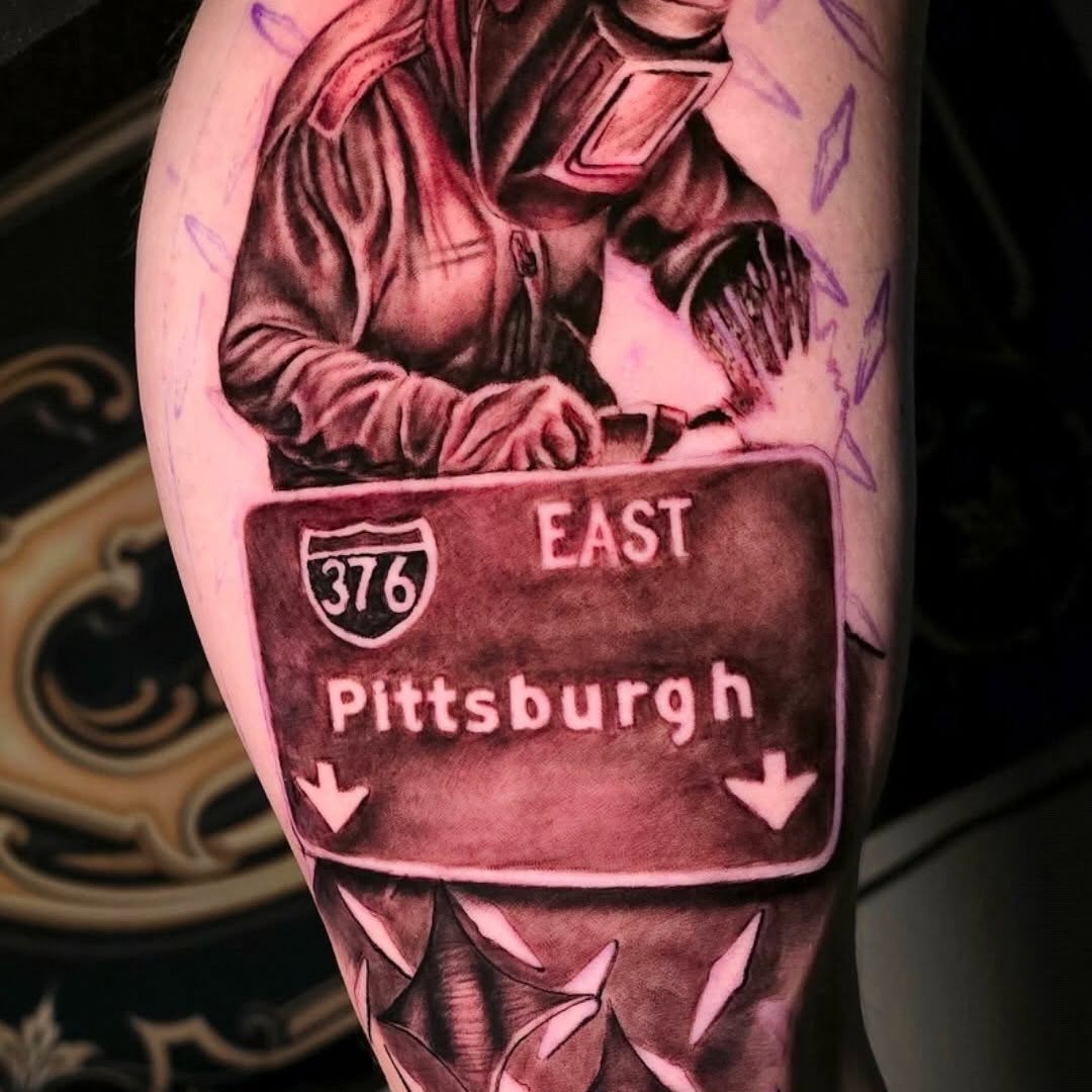 Tattoo by @steelcitytattoos — realism, black_and_grey