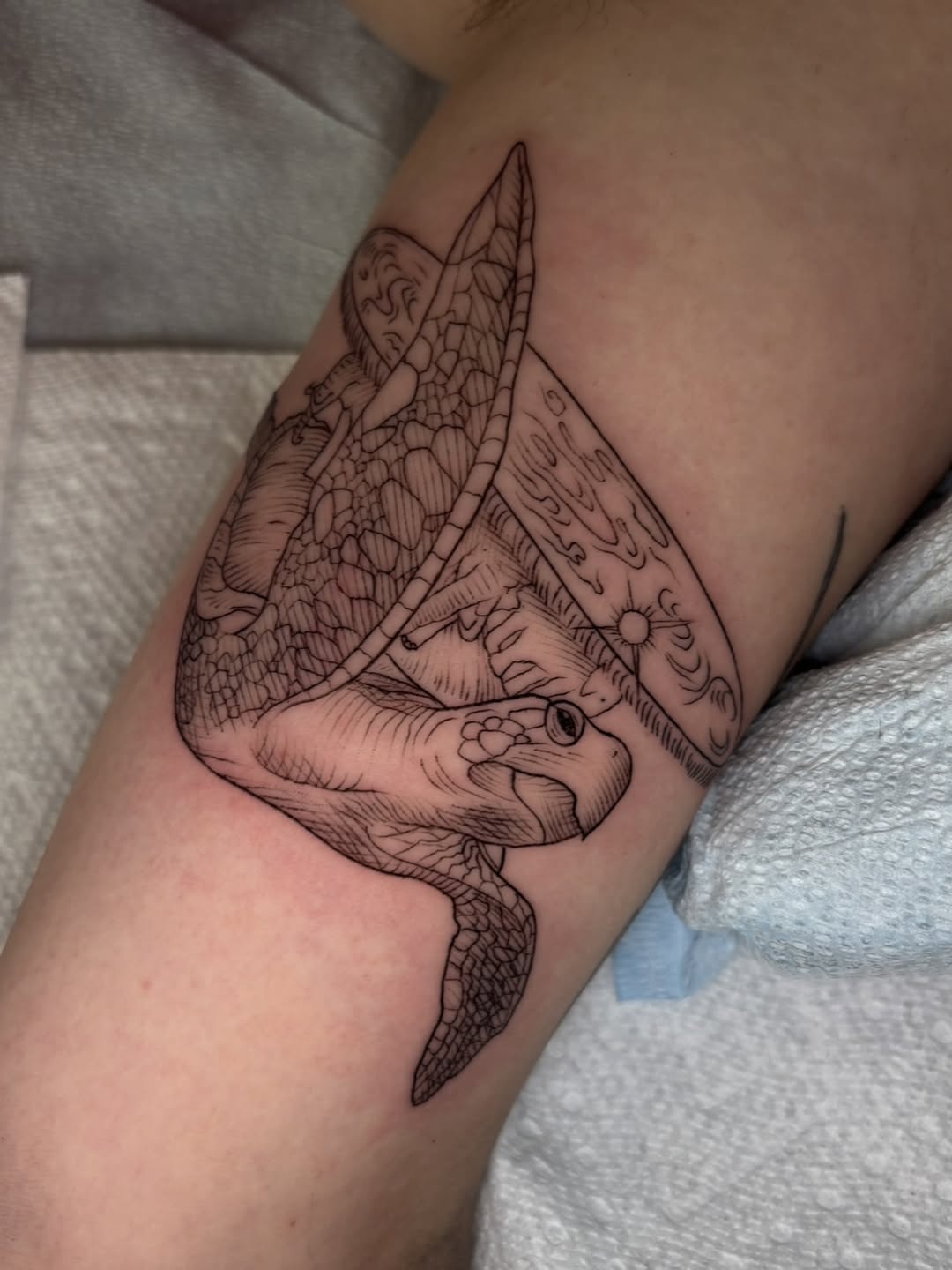 Tattoo by @maribeth.tattoo — illustrative, black_and_grey