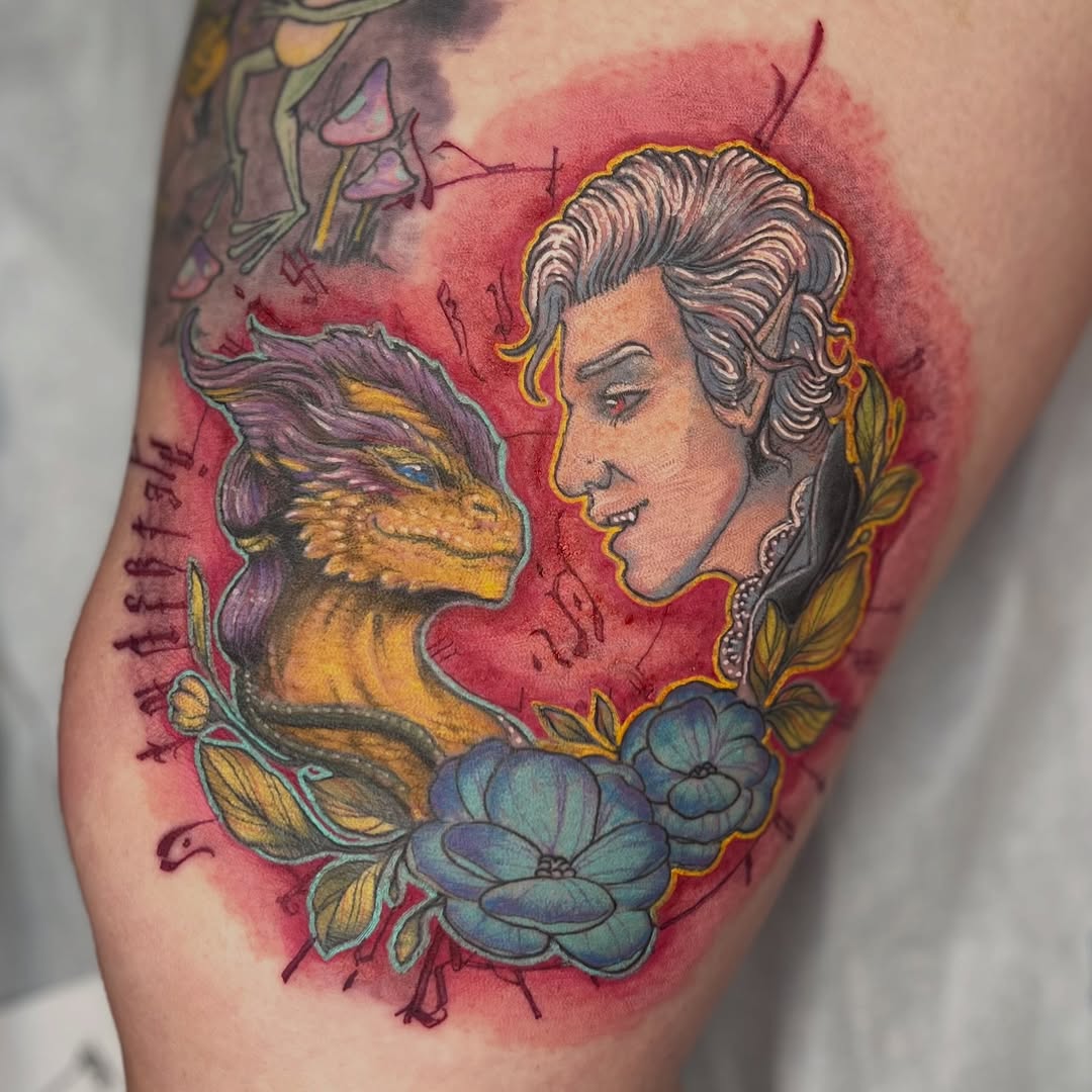 Tattoo by @alextattoosnc — illustrative, realism