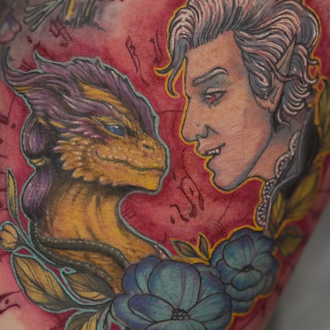 Tattoo by @alextattoosnc — illustrative, realism