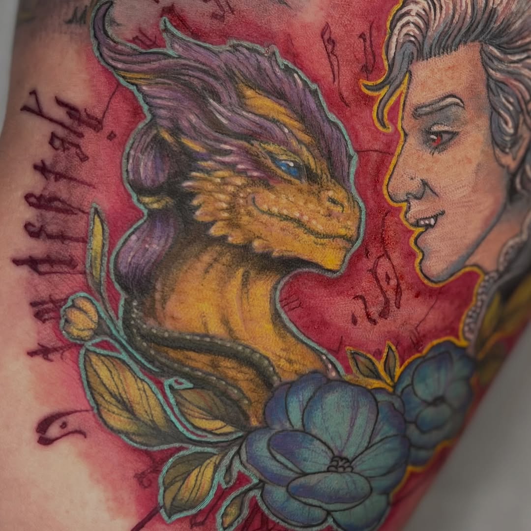 Tattoo by @alextattoosnc — illustrative, realism