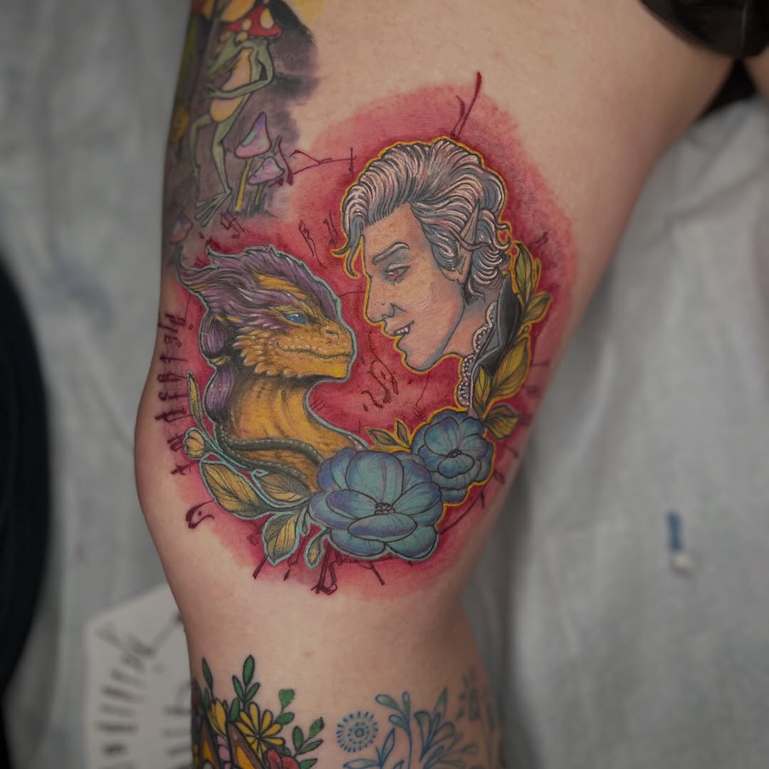 Tattoo by @alextattoosnc — illustrative, realism