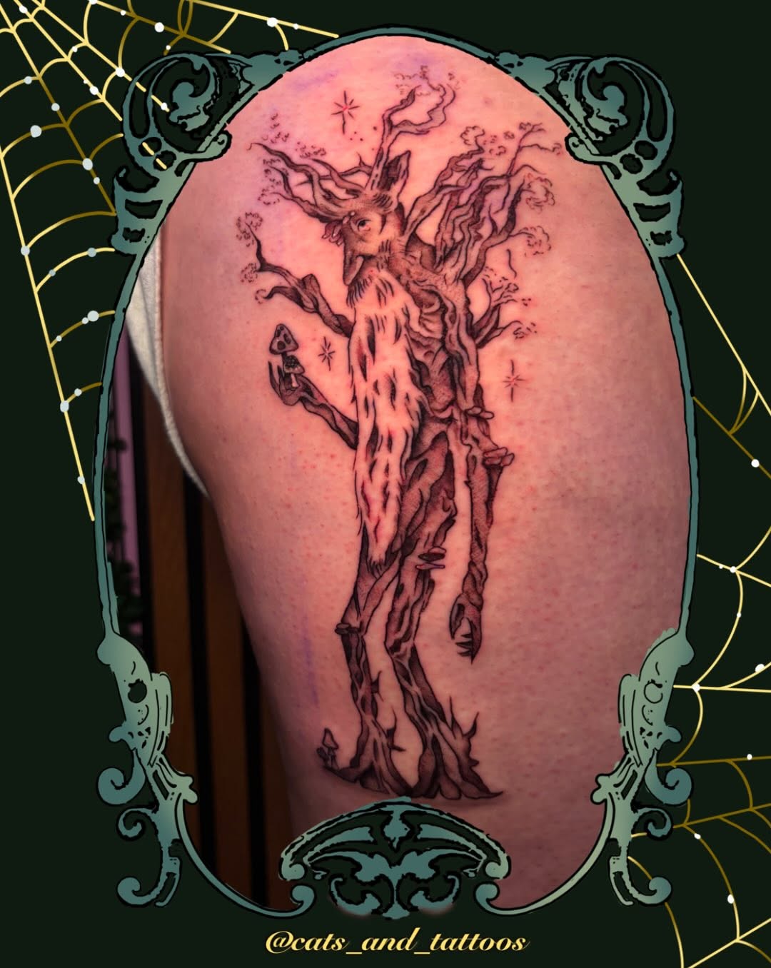 Tattoo by @cats_and_tattoos — dark_realism, illustrative