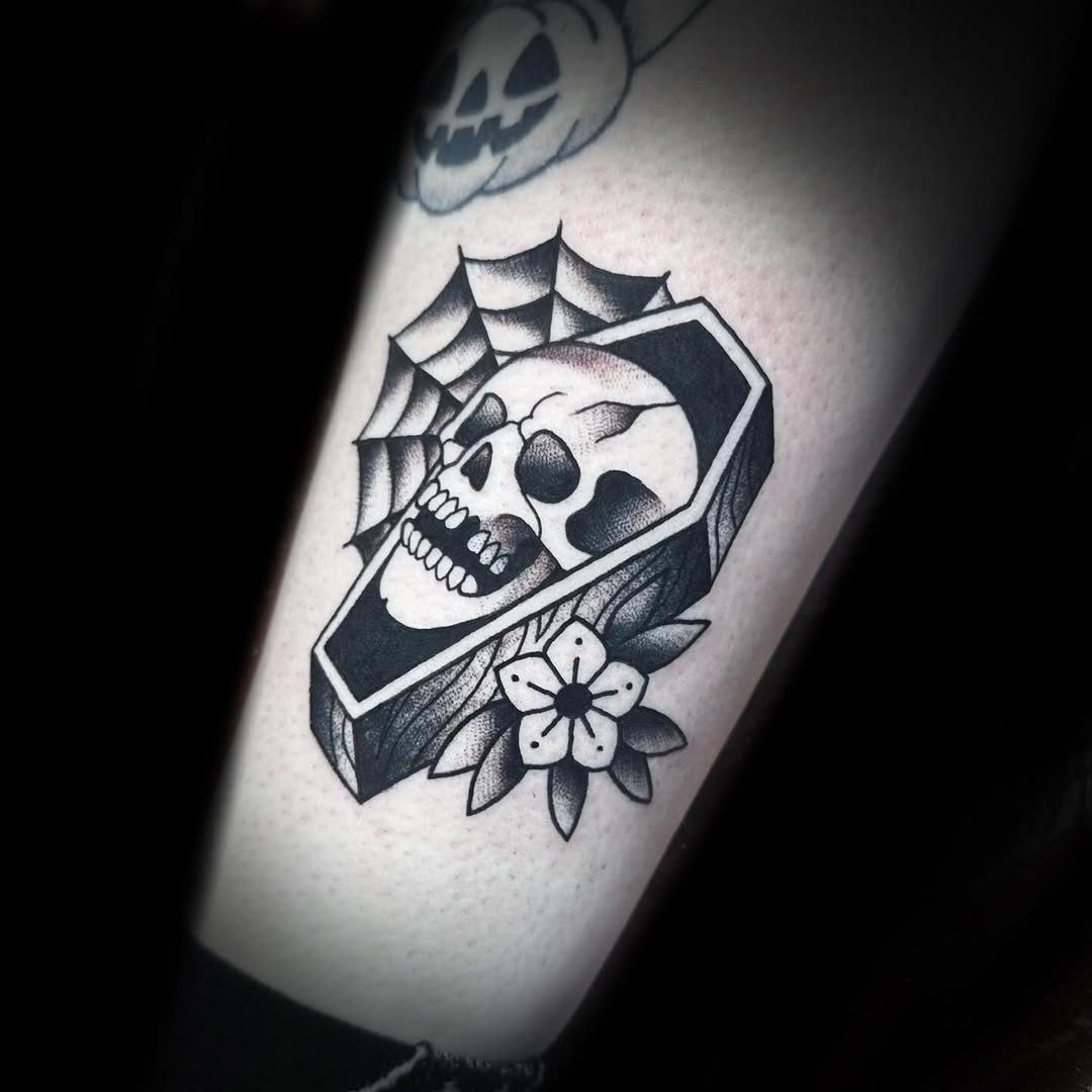 Tattoo by @kelseamccree — american_traditional, blackwork