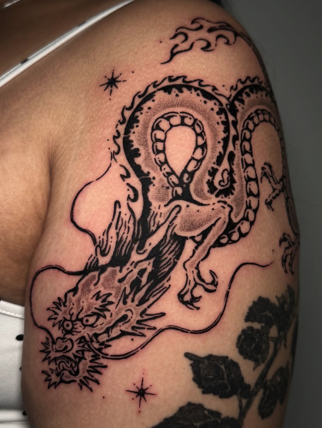 Tattoo by @eazy.ink_ β japanese_irezumi, blackwork