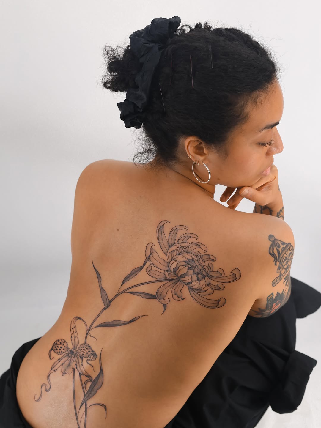 Tattoo by @dizon.ink — fine_line, black_and_grey