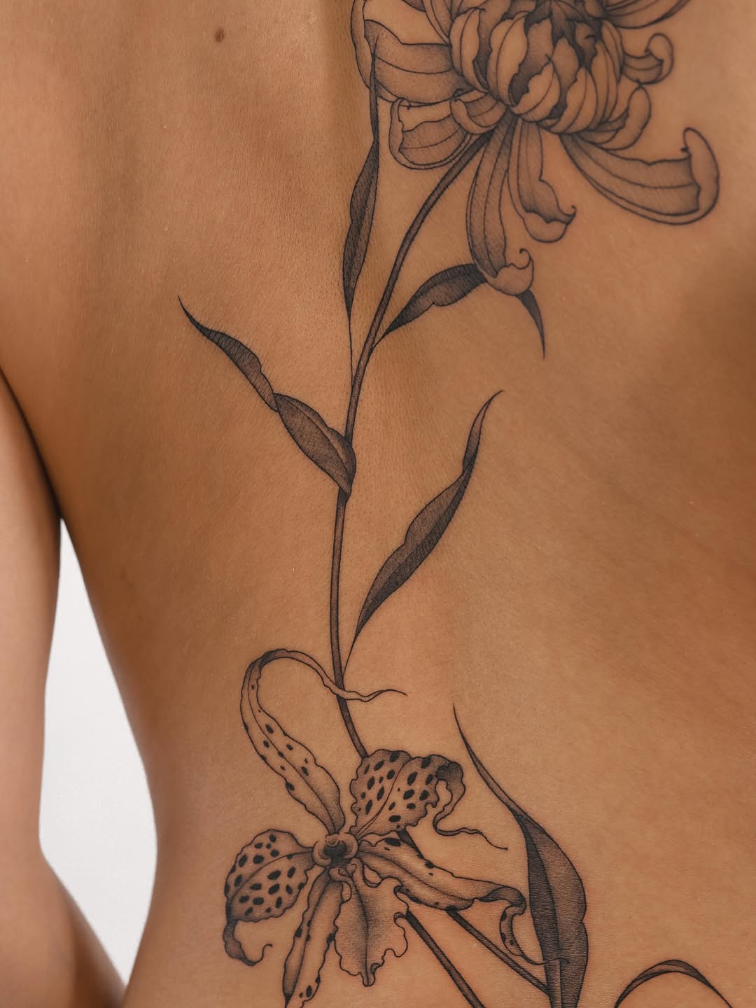 Tattoo by @dizon.ink — fine_line, black_and_grey