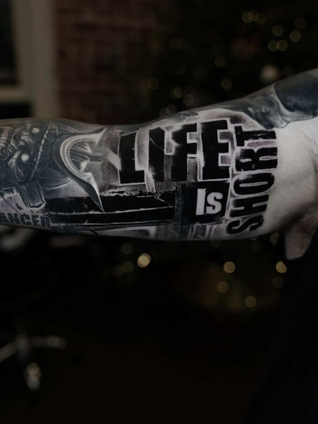 Tattoo by @facundogiltattoo — trash_polka, lettering_script