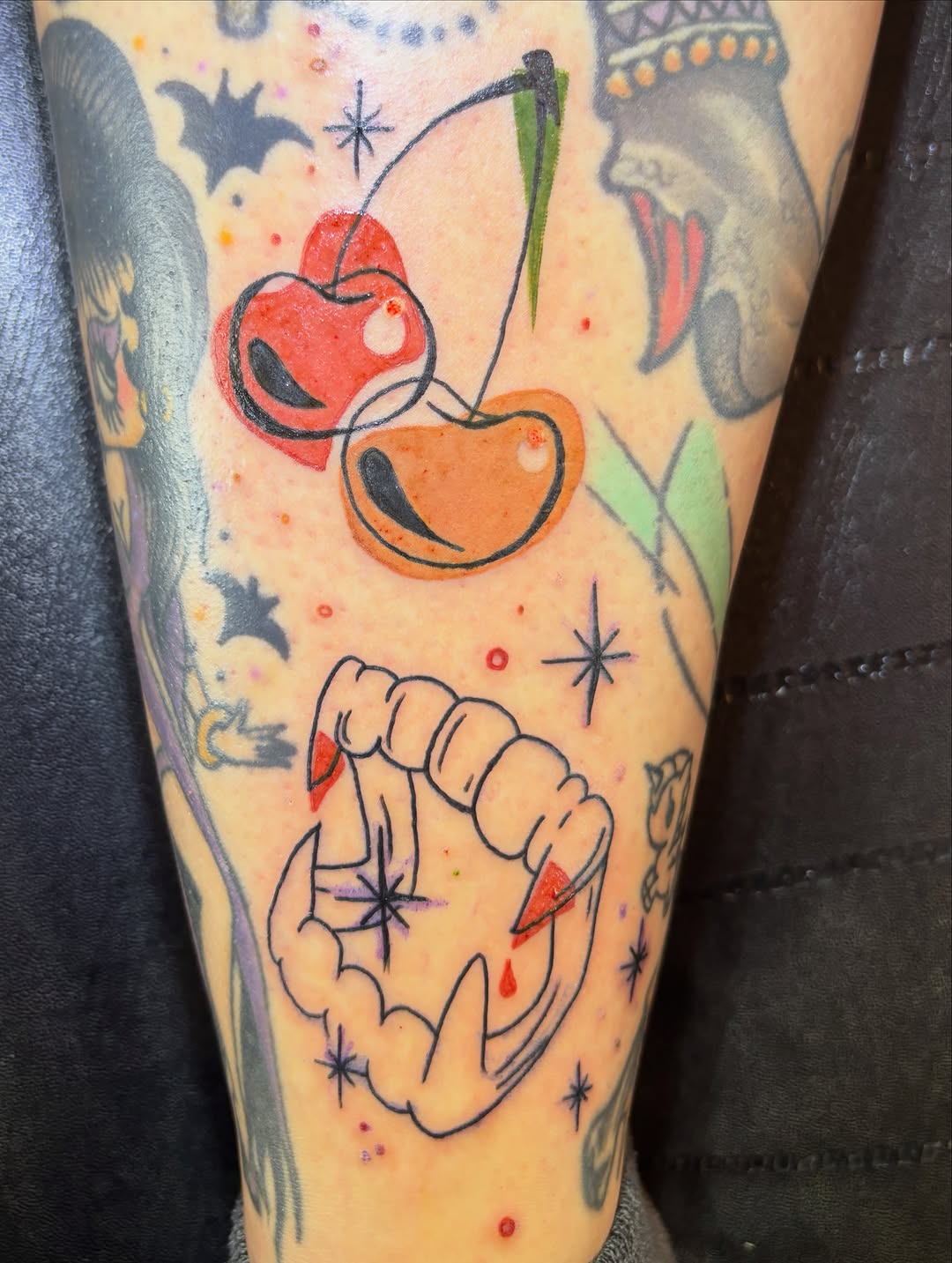 Tattoo by @syreetattoos — new_school, trash_polka