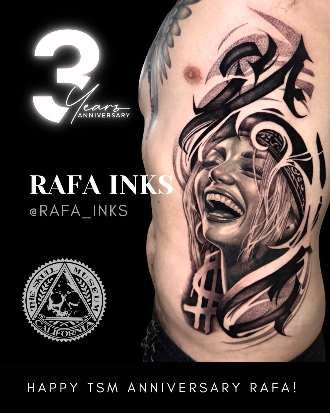 Tattoo by @rafa_inks — realism, black_and_grey