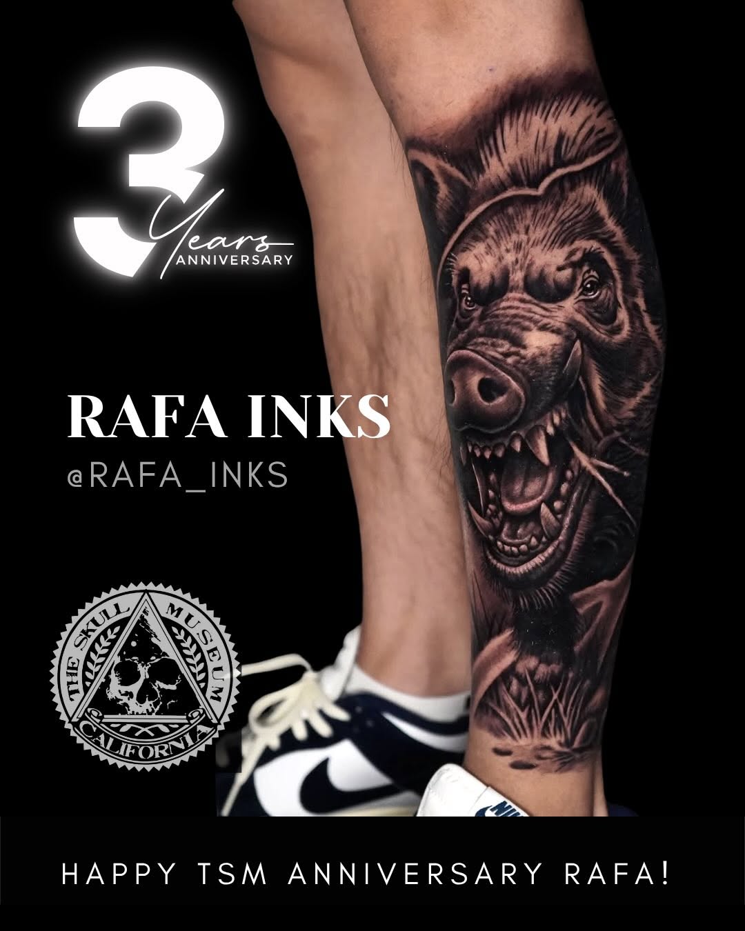 Tattoo by @rafa_inks — realism, black_and_grey