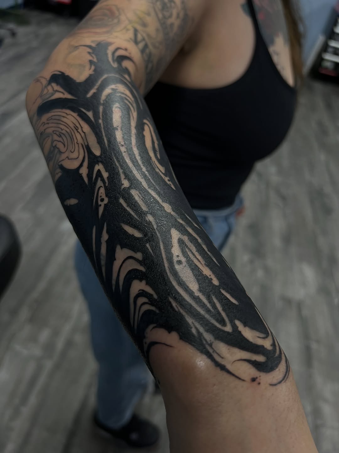 Tattoo by @jamesfoltz — blackwork, illustrative
