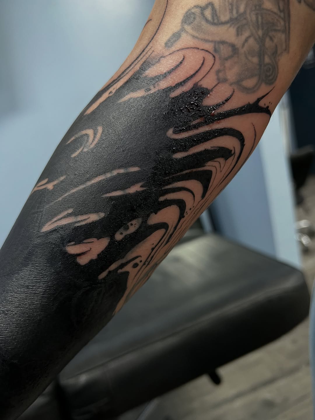 Tattoo by @jamesfoltz — blackwork, illustrative