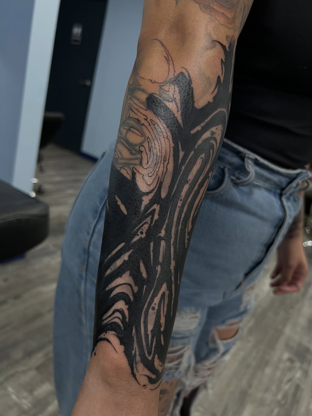 Tattoo by @jamesfoltz — blackwork, illustrative