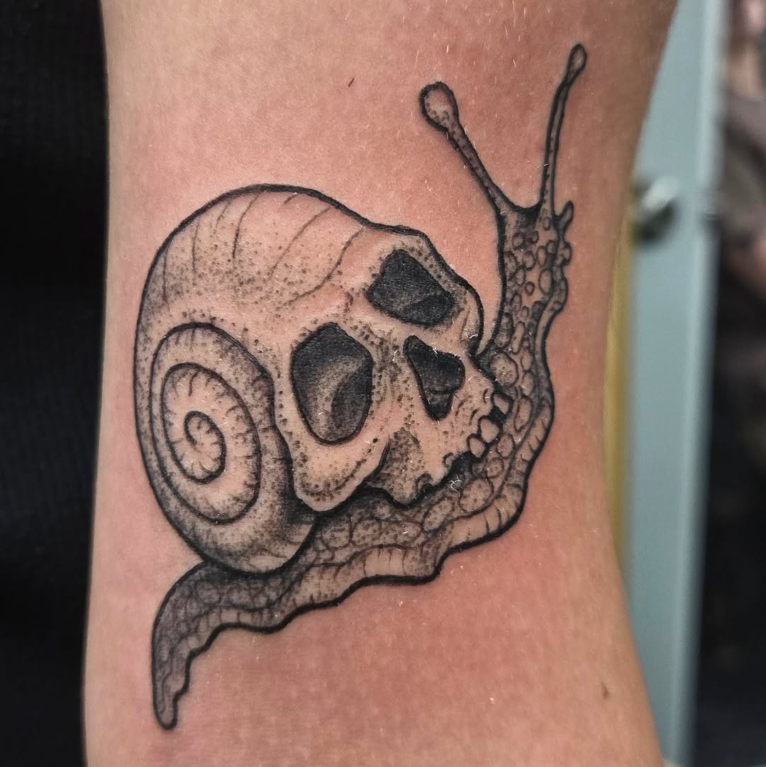 Tattoo by @robinmatztattoos — dark_realism, black_and_grey