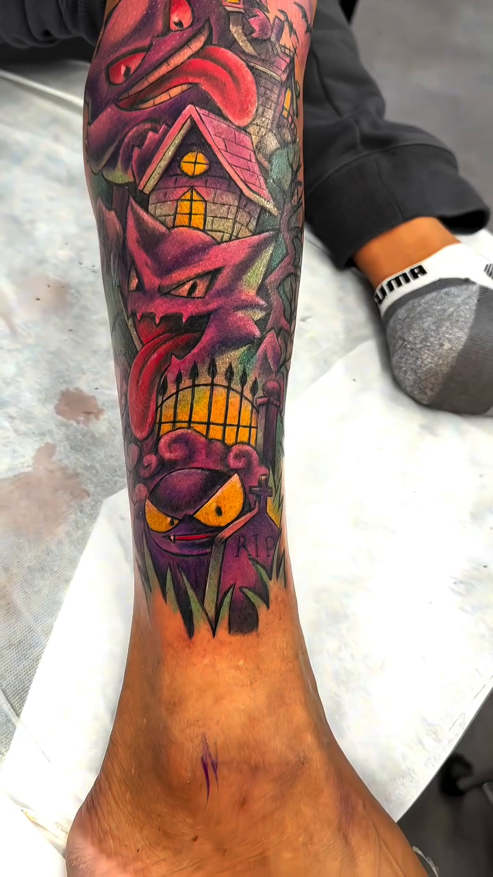 Tattoo by @grin_nyc — anime, new_school